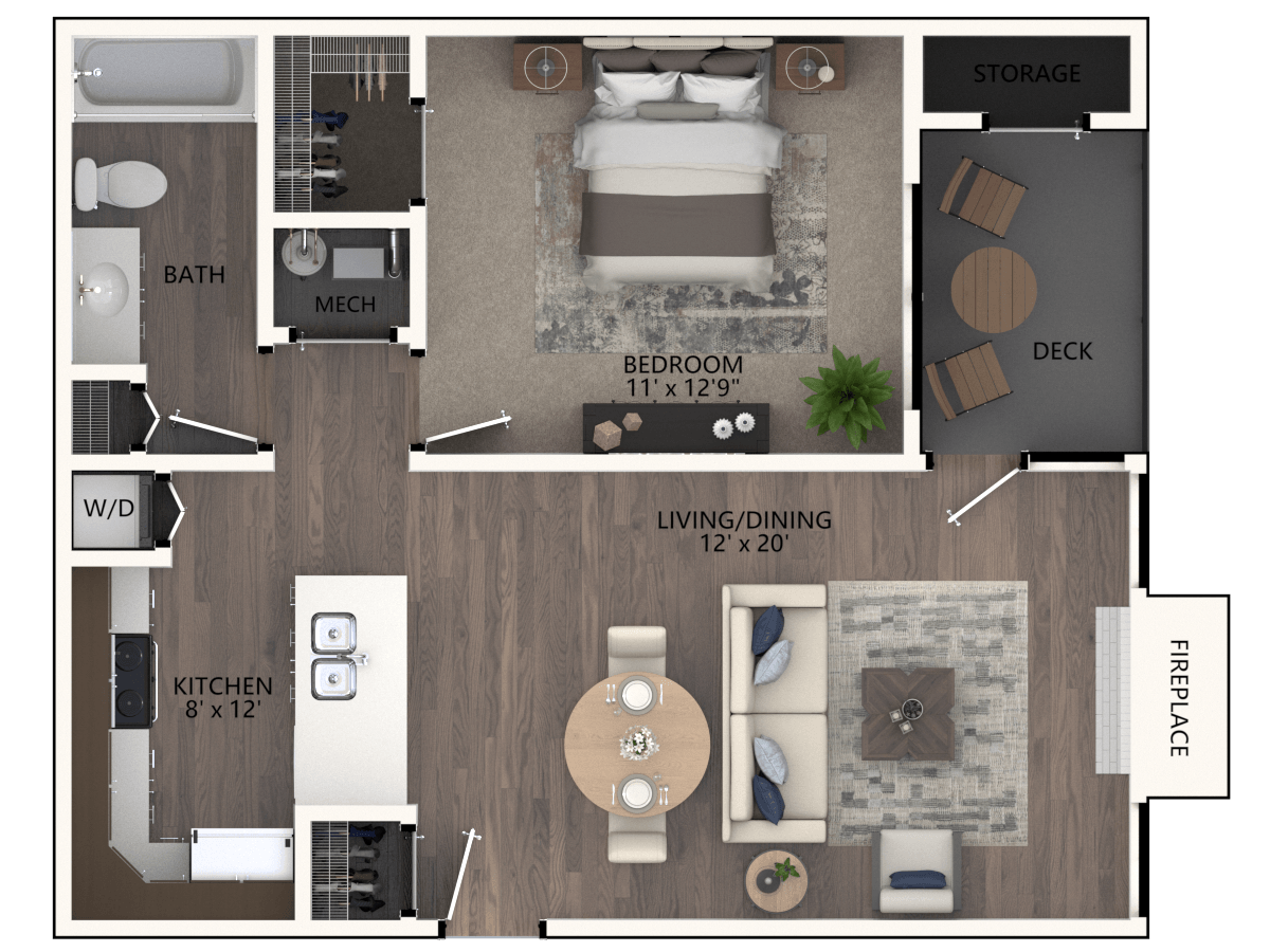 White Spruce 1 Bedroom